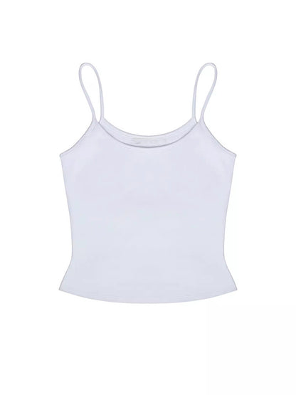 American Hot Girl Camisole Women's Slim Bottoming Shirt Short Top