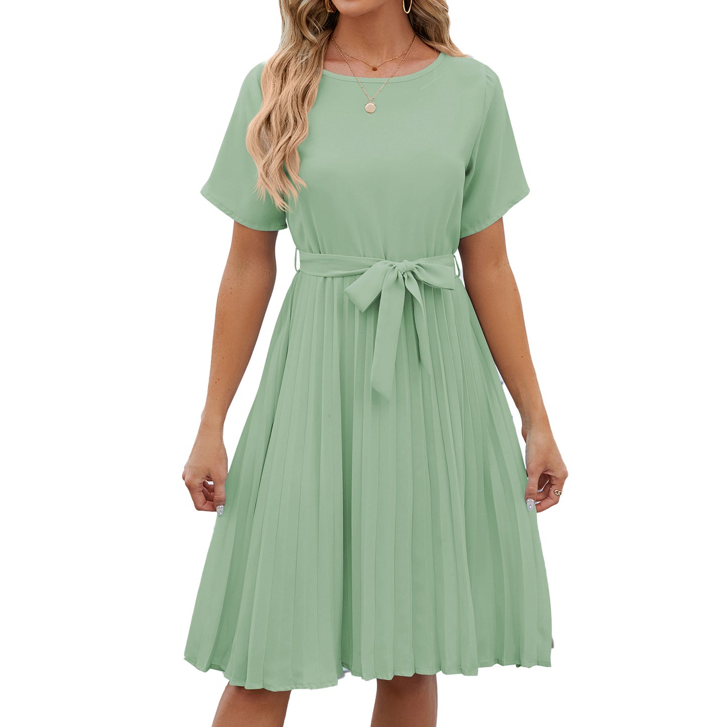 Fashion New Round Neck Dress Women