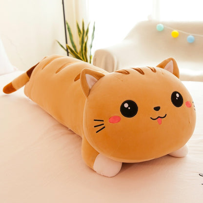 50/130 cm long cat pillow plush toy soft stuffed plush animal kids  gift home decor girl gift WJ290