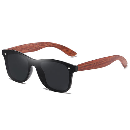 GM Red Wood Rimless Polarized Men Sunglasses Square Frame Sun glasses Women Sun glasses Male Oculos de sol Masculino