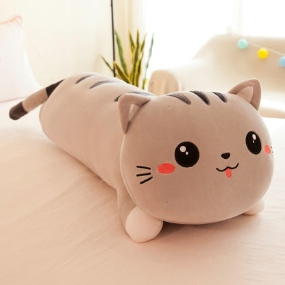 50/130 cm long cat pillow plush toy soft stuffed plush animal kids  gift home decor girl gift WJ290