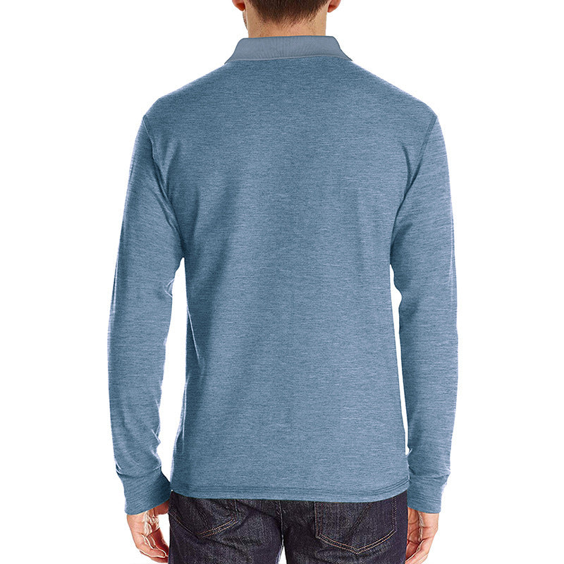 European And American Men's Long-sleeved Top