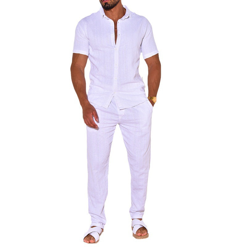 European And American Style Men's Clothing Linen Suit