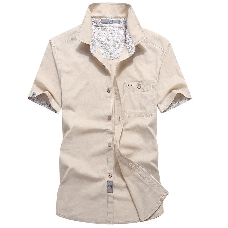 Men's Versatile Loose Shirt Pure Cotton