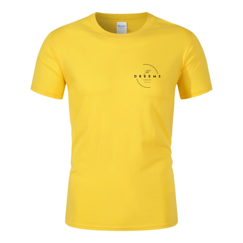 Printed Men's And Women's Round Neck T-shirt