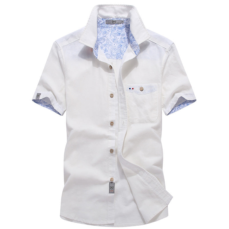 Men's Versatile Loose Shirt Pure Cotton