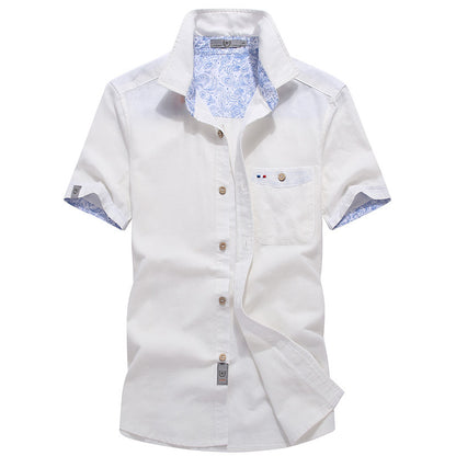 Men's Versatile Loose Shirt Pure Cotton