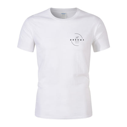 Printed Men's And Women's Round Neck T-shirt