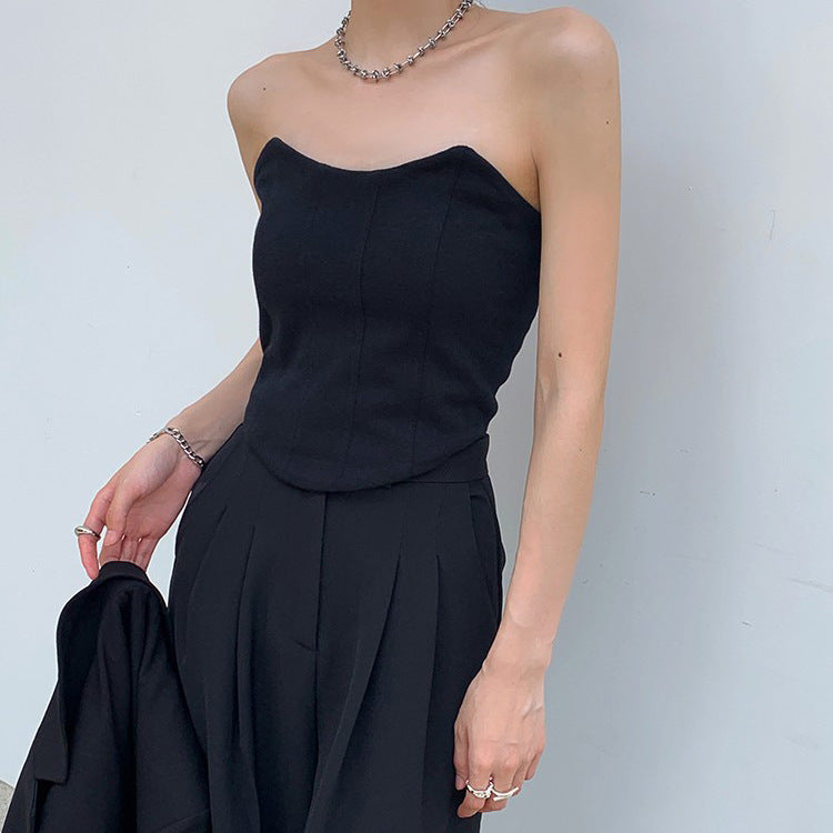 Fashion Outerwear Tube Top Strapless Camisole Women