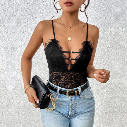 Women's Fashion Personalized Lace Jumpsuit