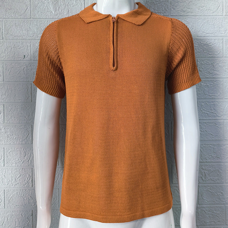 Summer Knitwear Men's Slim Top