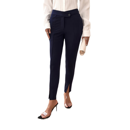 Women's Fashion Temperament Slim Fit Suit Pants