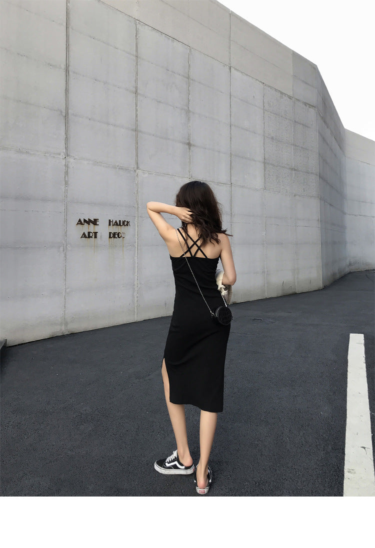 Mid-length Sling Dress Outer Wear Summer