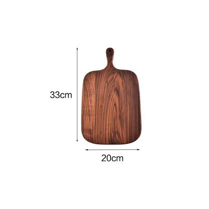 1 pcs Black Walnut Chopping Blocks Kitchen Wood Food Plate Wooden Pizza Sushi Bread Whole Wood Tray Cutting Board No Paint