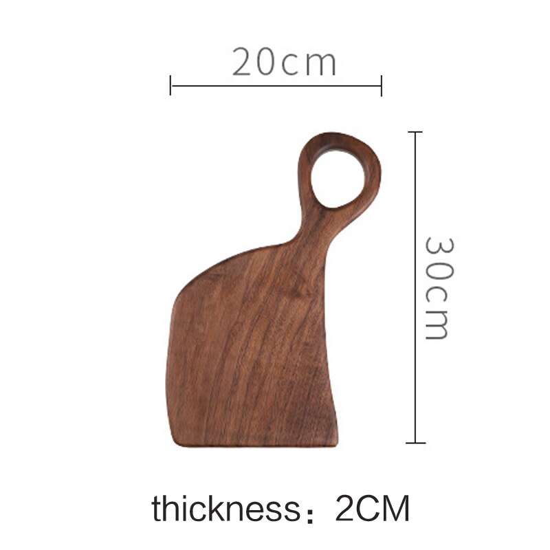 1 pcs Black Walnut Chopping Blocks Kitchen Wood Food Plate Wooden Pizza Sushi Bread Whole Wood Tray Cutting Board No Paint