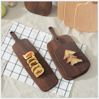 1 pcs Black Walnut Chopping Blocks Kitchen Wood Food Plate Wooden Pizza Sushi Bread Whole Wood Tray Cutting Board No Paint