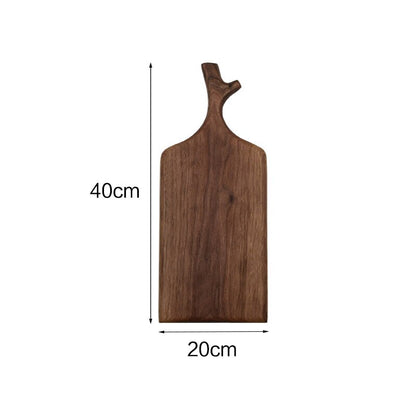 1 pcs Black Walnut Chopping Blocks Kitchen Wood Food Plate Wooden Pizza Sushi Bread Whole Wood Tray Cutting Board No Paint