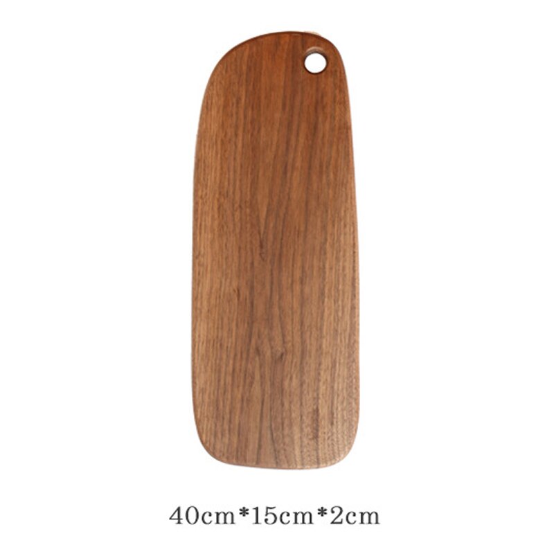 1 pcs Black Walnut Chopping Blocks Kitchen Wood Food Plate Wooden Pizza Sushi Bread Whole Wood Tray Cutting Board No Paint