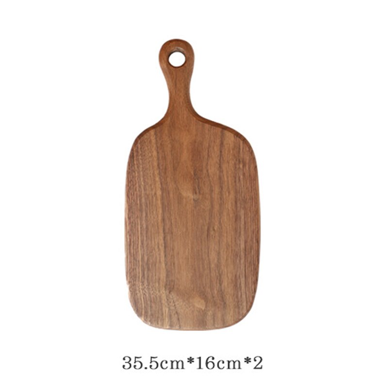 1 pcs Black Walnut Chopping Blocks Kitchen Wood Food Plate Wooden Pizza Sushi Bread Whole Wood Tray Cutting Board No Paint