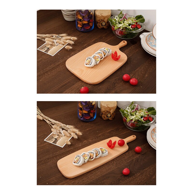 1 pcs Black Walnut Chopping Blocks Kitchen Wood Food Plate Wooden Pizza Sushi Bread Whole Wood Tray Cutting Board No Paint