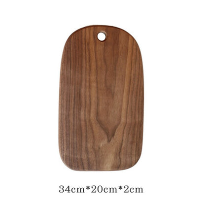 1 pcs Black Walnut Chopping Blocks Kitchen Wood Food Plate Wooden Pizza Sushi Bread Whole Wood Tray Cutting Board No Paint