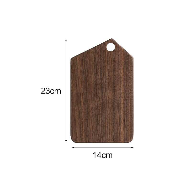 1 pcs Black Walnut Chopping Blocks Kitchen Wood Food Plate Wooden Pizza Sushi Bread Whole Wood Tray Cutting Board No Paint