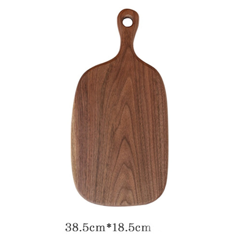 1 pcs Black Walnut Chopping Blocks Kitchen Wood Food Plate Wooden Pizza Sushi Bread Whole Wood Tray Cutting Board No Paint