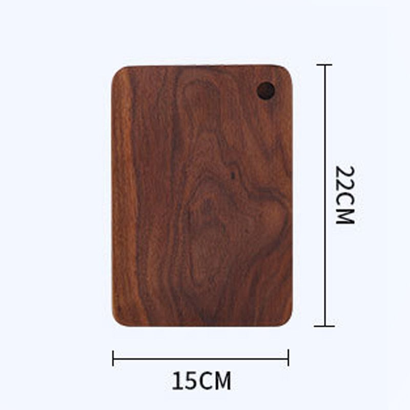 1 pcs Black Walnut Chopping Blocks Kitchen Wood Food Plate Wooden Pizza Sushi Bread Whole Wood Tray Cutting Board No Paint