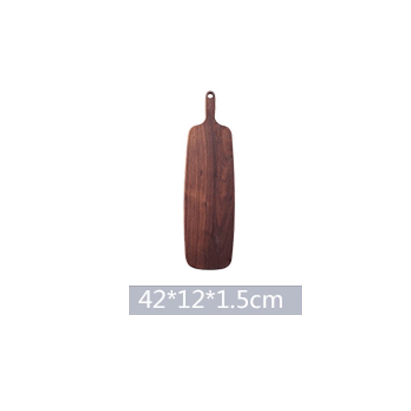 1 pcs Black Walnut Chopping Blocks Kitchen Wood Food Plate Wooden Pizza Sushi Bread Whole Wood Tray Cutting Board No Paint