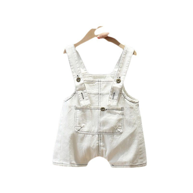 Baby Denim Overalls Shorts New Western Style