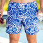 Men's Printed Loose Hot Springs Casual Beach Shorts
