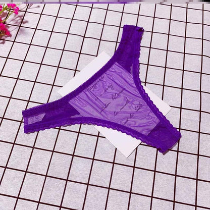 Lady Underwear Transparent Ice Silk Seamless