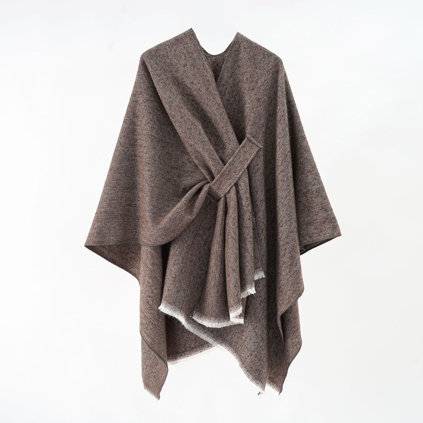 Pure Color Autumn And Winter Plus Bar Cashmere Shawl