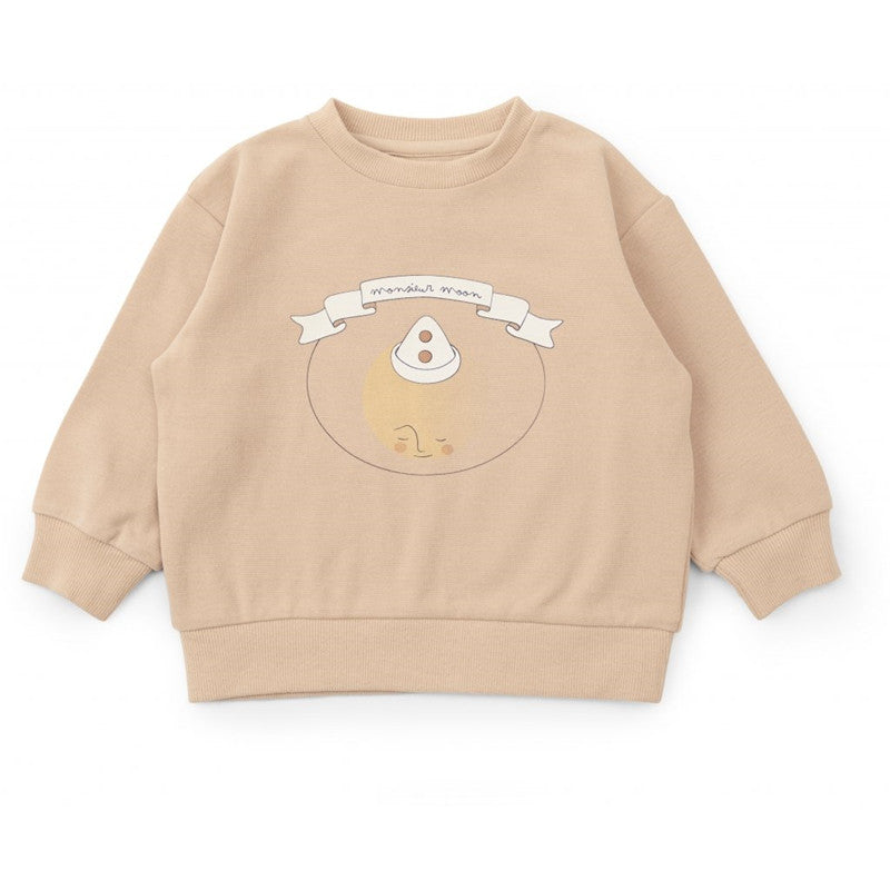 Sweat-shirt en coton imprimé mignon pour enfants, haut souple pour bébé