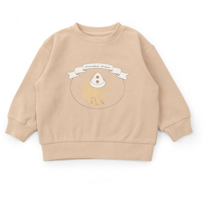 Sweat-shirt en coton imprimé mignon pour enfants, haut souple pour bébé