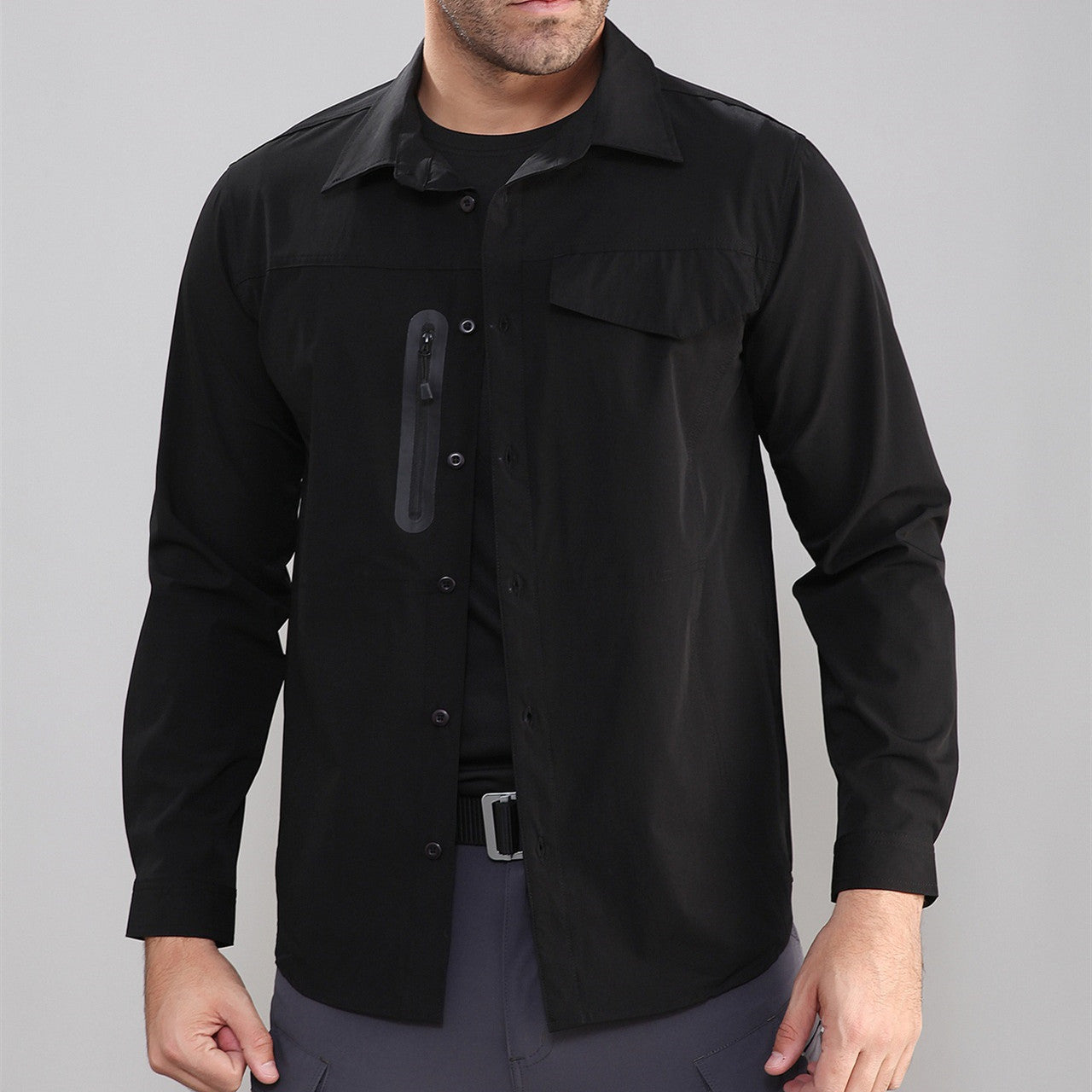 Tactical Shirt Outdoor Quick Dry Men Stretch