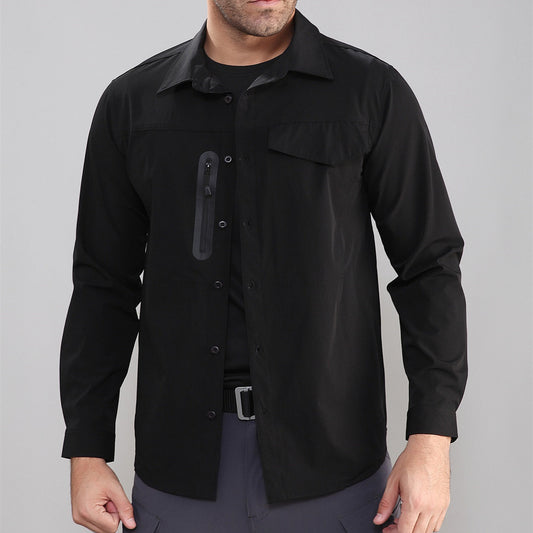 Tactical Shirt Outdoor Quick Dry Men Stretch