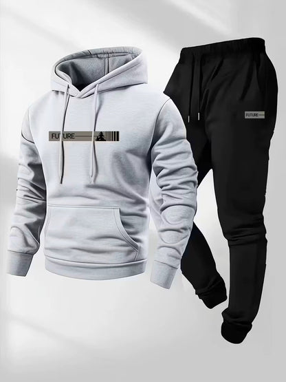 Women's Loose-fit Hoodie Jacket With Long Sleeves And Matching Pants