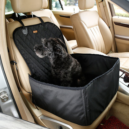 Tapis de voiture pour animaux de compagnie, siège unique, première rangée, avec coussin imperméable épais, pour voiture de chien