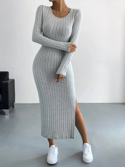 Robe longue tricotée Vêtements pour femmes