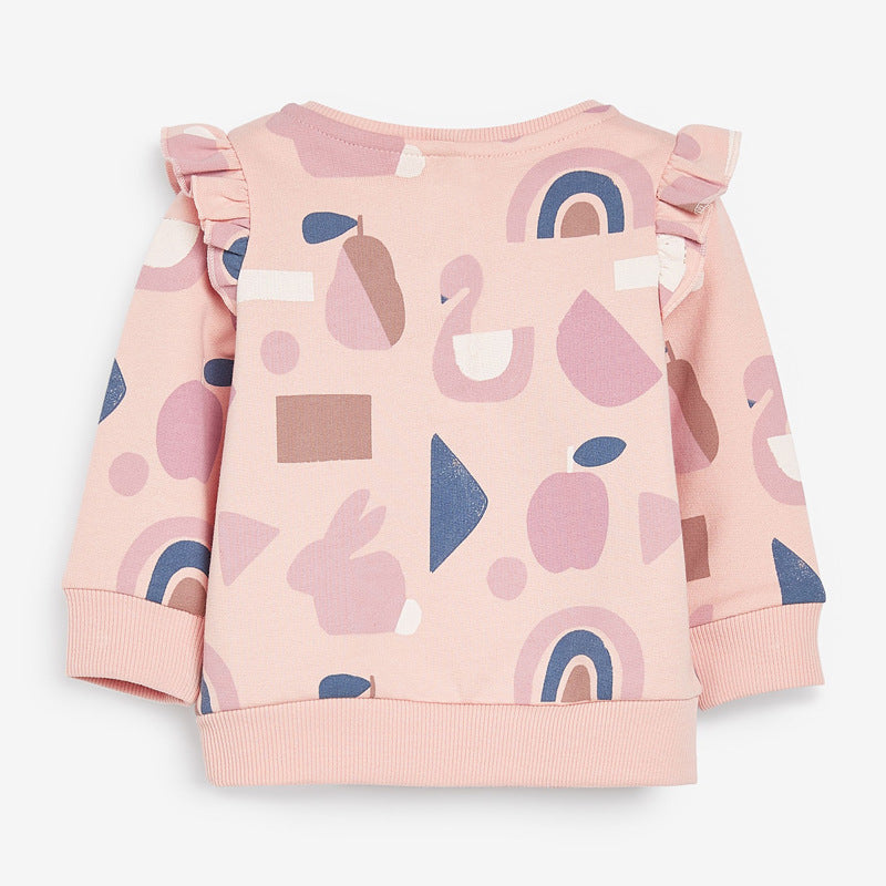 Children's Suit Long-sleeved Girl's Sweater Suit