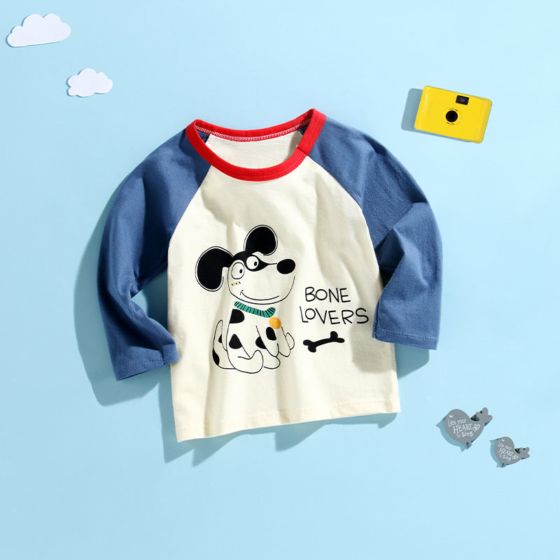 Children's Long-sleeved T-shirt Pure Cotton