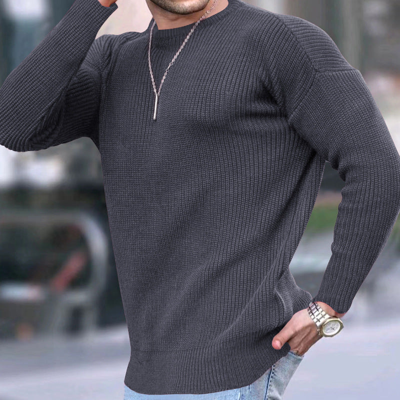 Men's Crew Neck Casual Pullover Knit