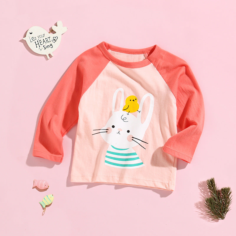 Children's Long-sleeved T-shirt Pure Cotton