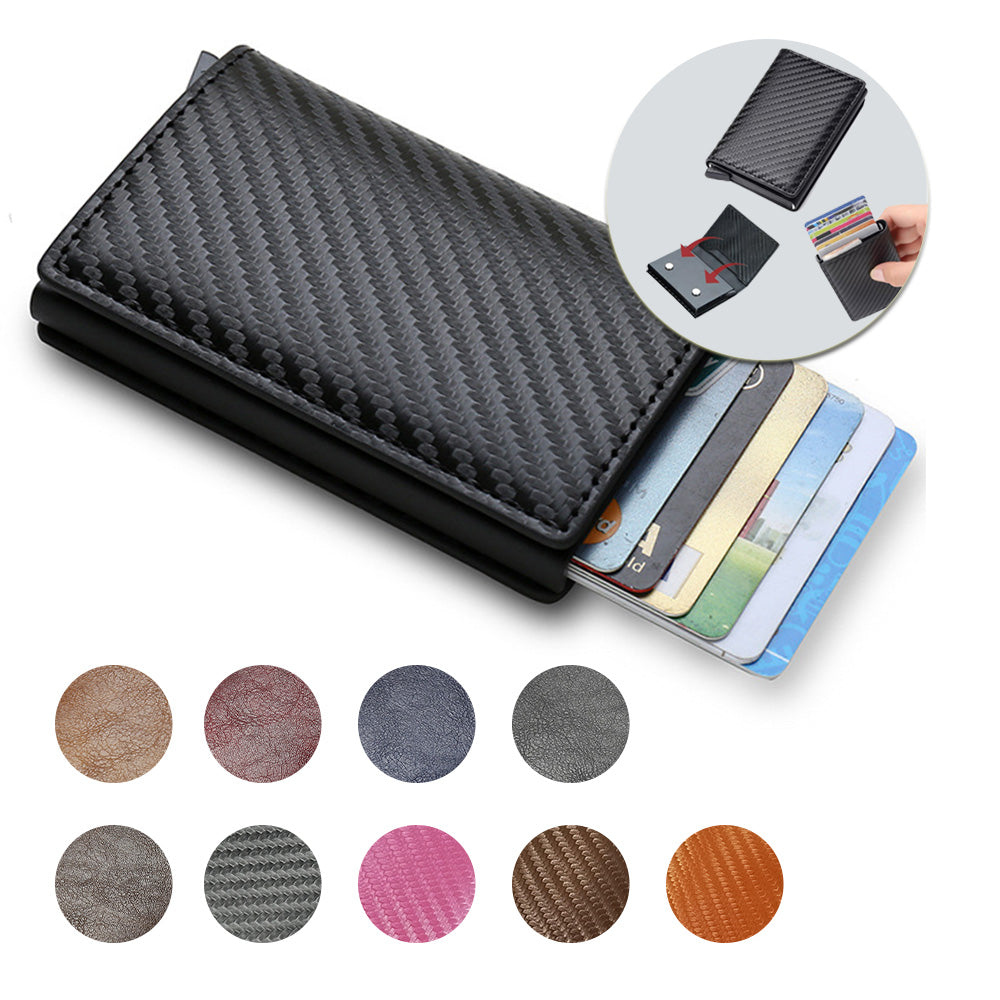 Credit Card Holder Smart Minimalist Wallet Pocket Men Women Slim Cardholder Bank Secure Creditcard Case