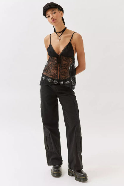 Lace Camisole Lace See-through Vest