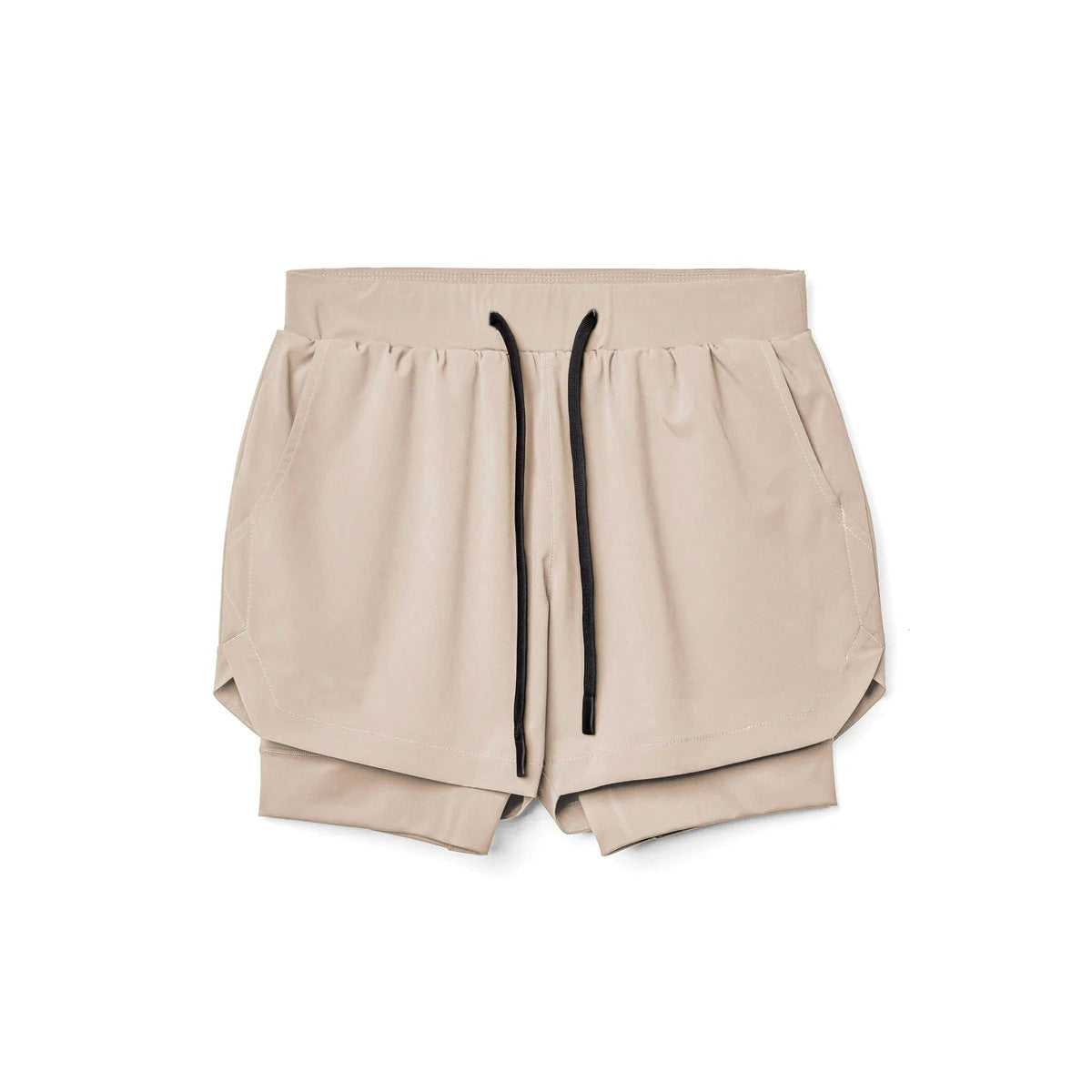 Men's Athletic Shorts Double-layer Fitness Wicking