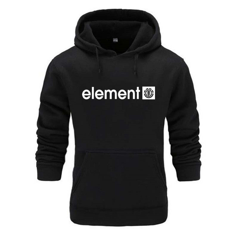 Printed Sports Hooded Pullover Casual Men's Sweater