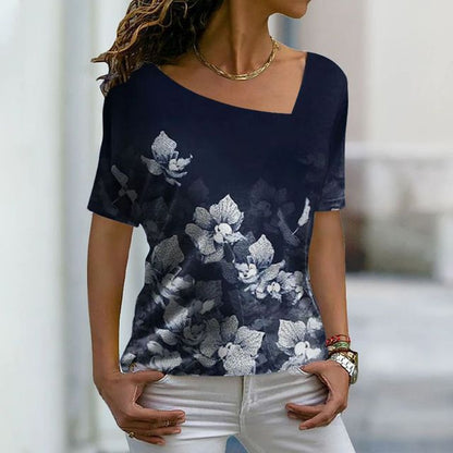 Fashion 3D Women's Printed Wear T-shirt Short Sleeve