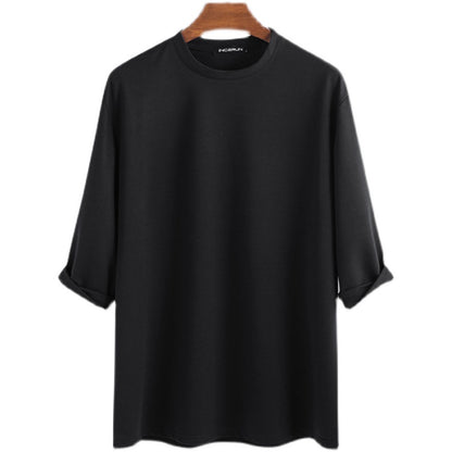 Fashion Men's Casual Cotton Round Neck T-shirt